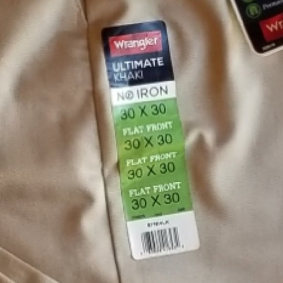 WRANGLER Men's Khaki Pants - BRAND NEW - 30"x30" - Picture 2 of 4